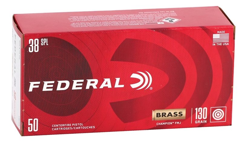 Federal Champion 38 Special, 130gr, Full Metal Jacket, 50rd Box