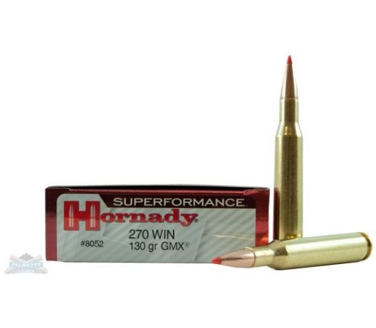 HORNADY Superformance .270 Win 130Gr GMX 20Rd Box Ammo (8052)
