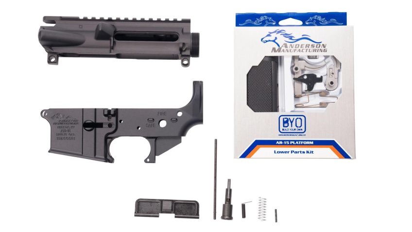 Anderson AM-15 Forged AR15 Matched Receiver Set – Includes Parts Kit