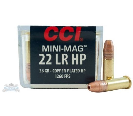 CCI Speer Mini-Mag 22 LR 36 Grain Gilded Lead Hollowpoint Ammo, 100 Round Box (31)