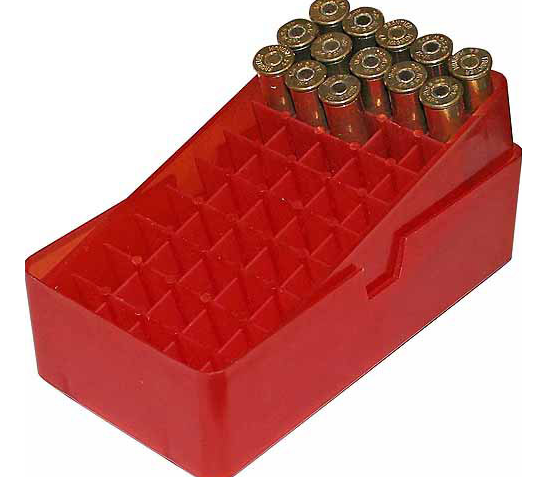 MTM 50 Round Square Hole 38 – 357 Red Slip-Top Ammo Box (E50-38-29)