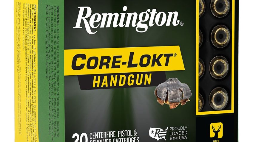 Remington Core-Lokt Handgun Ammunition 10mm Auto 200gr SJHP 1100 fps 20/ct