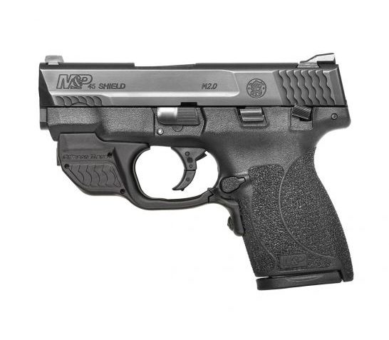 SMITH & WESSON M&P45 Shield M2.0 .45 ACP 3.3in 1x6rd 1x7rd Pistol with Crimson Trace Green Laserguard (11881)