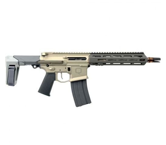 Q, LLC. Honey Badger 5.56 NATO 9.69″ 1:5″ Gray Pistol w/Brace HB-556-10IN-PISTOL