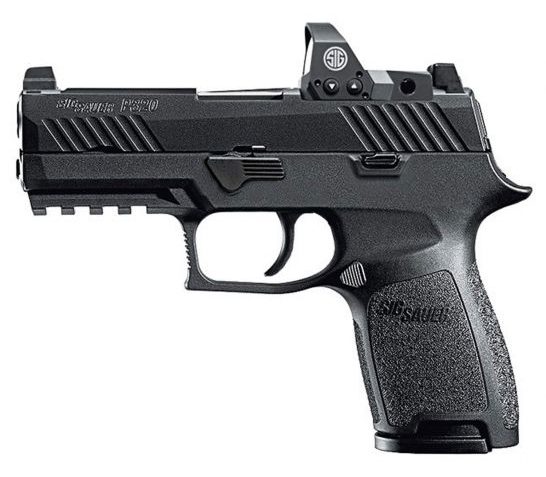 SIG SAUER P320 Compact 9mm 3.9in 15rd Semi-Automatic Pistol with Romeo1 Reflex Sight (320C-9-B-RX)