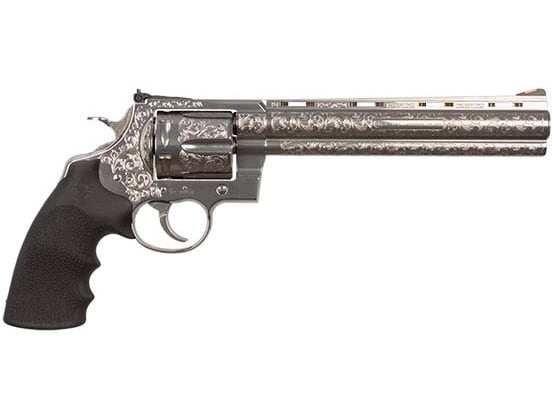 Colt Anaconda .44 Magnum 8" 6rd Revolver, Stainless Steel Engraved – DAV-12447
