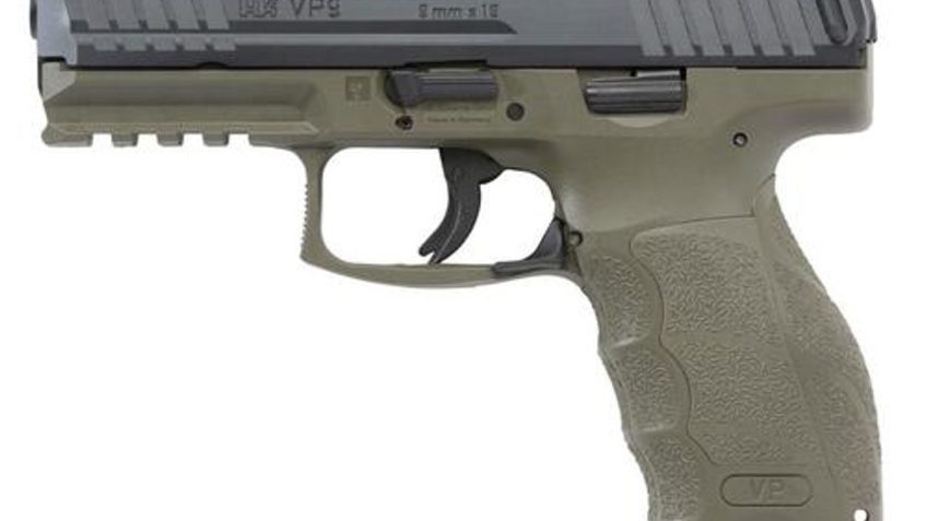 HK VP9 9mm 4.09in 15rd 3 Magazines OD Green Semi-Auto Pistol with Night Sights (700009GRLE-A5)