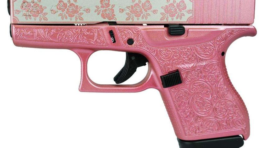 Glock 43 Custom “Glock & Roses Medusa Pink” 9mm 3.4″ Barrel 6-Rounds USA