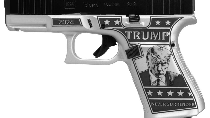 Glock 43x Custom “Trump Mug Shot” Subcompact Handgun 9mm Luger 10rd Magazines (2) 3.41″ Barrel Austria