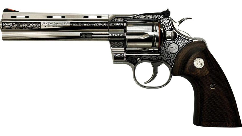 Colt Firearms Python Custom “Filligree” Stainless .357 Mag 6″ Barrel 6-Rounds