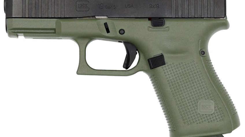 Glock G19 Gen 5 MOS 9mm 4" 15rd Pistol, BattleField Green – UA195S203MOSBFG