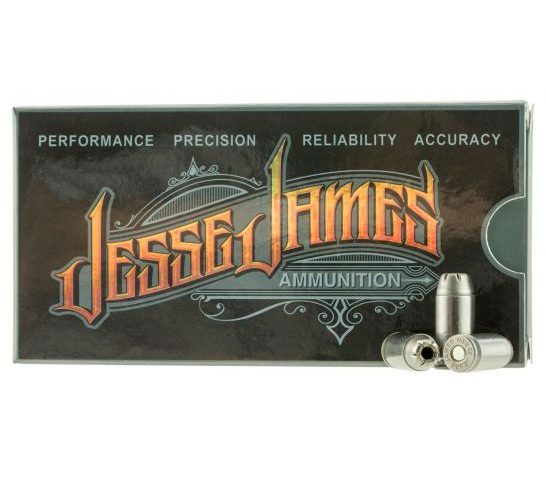 Ammo, Inc. Jesse James .40Cal 180 Grain HP Brass Cased Centerfire Pistol Ammo, AMMO40180HP-JJ20