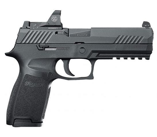SIG SAUER P320 Full Size 9mm 4.7in 10rd Semi-Automatic Pistol with Romeo1 Reflex Sight (320F-9-BSS-RX-10)