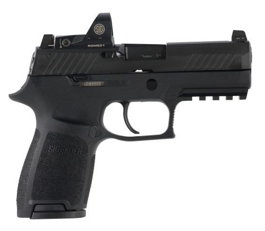 SIG SAUER P320 Compact 9mm 3.9in 10rd Semi-Automatic Pistol with Romeo1 Reflex Sight (320C-9-BSS-RX-10)