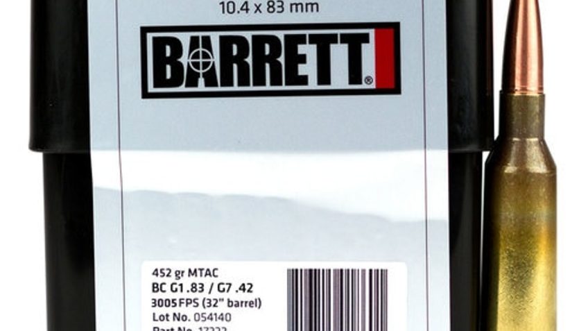 BARRETT 416 Barrett 452Gr MTAC BTHP 10rd/Box Ammo (17222)