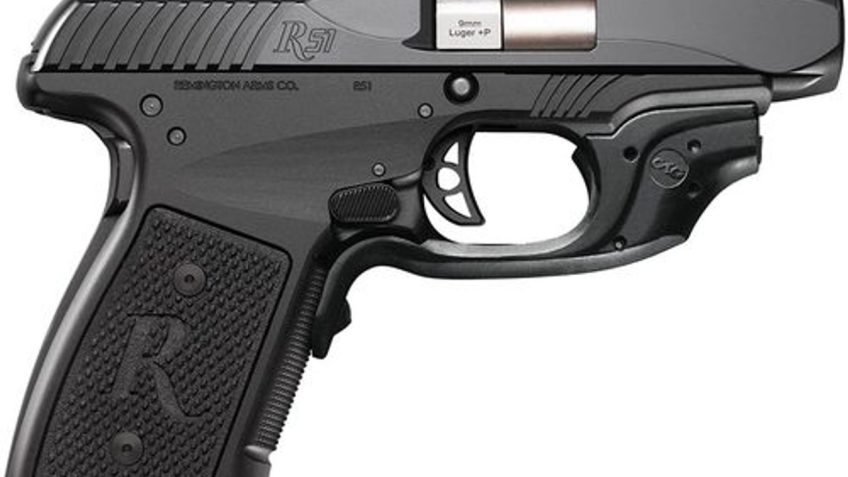 REMINGTON R51 Crimson Trace 9mm Luger +P 3.4in 7rd Semi-Automatic Pistol (96432)