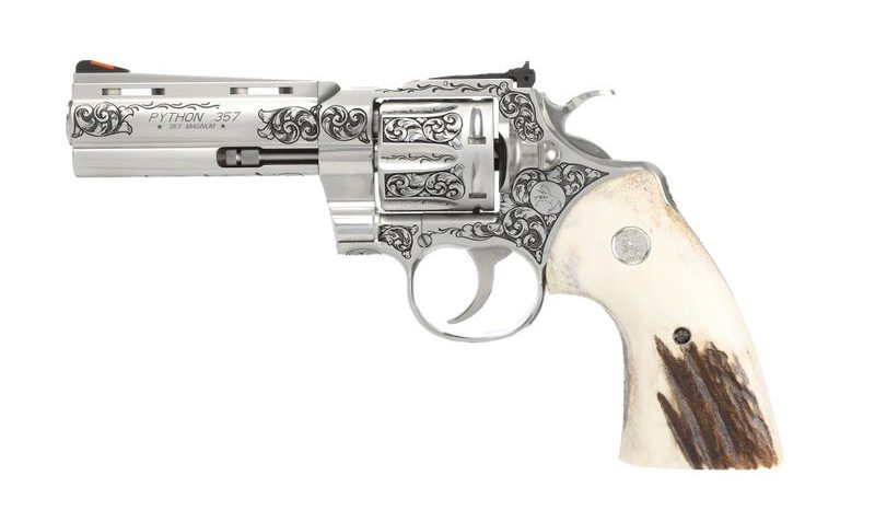 Colt Python .357 Magnum DA/SA Revolver – 4.25″ – Stainless/Blue PVD – 6rd