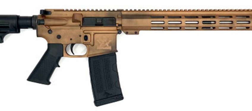 GREAT LAKES FIREARMS GL-15 RIA 223 WYLDE 16IN BBL ORC BATTLEWORN COPPER/SS 30RD MAG