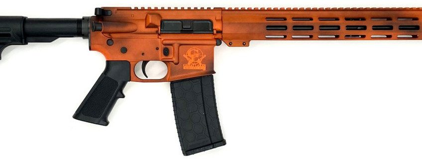 GREAT LAKES FIREARMS GL-15 RIA 223 WYLDE 16IN BBL ORC BATTLEWORN ORANGE/SS 30RD MAG