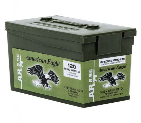 FEDERAL 5.56mm Green Tip 62Gr 120rd Ammo Can (XM855LCP120)