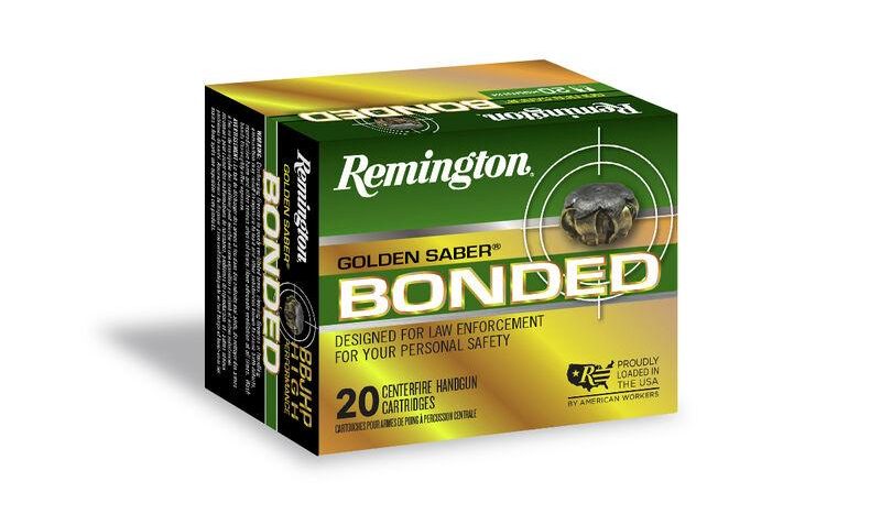 Remington Ammunition Golden Saber Bonded 10mm Auto 180 gr Bonded Brass Jacketed Hollow Point 20 Per Box