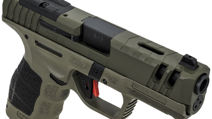 SAR USA SAR9 C Gen3 OD Green Compact Frame 9mm Semi Automatic Handgun