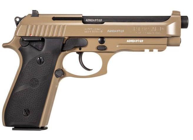 TAURUS PT92 9mm 5in 2x 17rd Mags FDE Pistol with Black Hogue Grips (1-92015AA-H)
