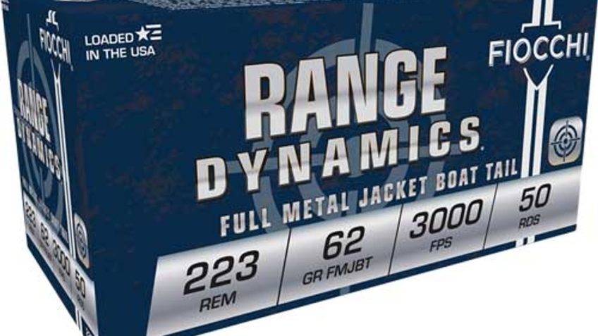 FIOCCHI Range Dynamics .223 Rem 62Gr FMJBT 1000rd Case Ammo (223C-CASE)