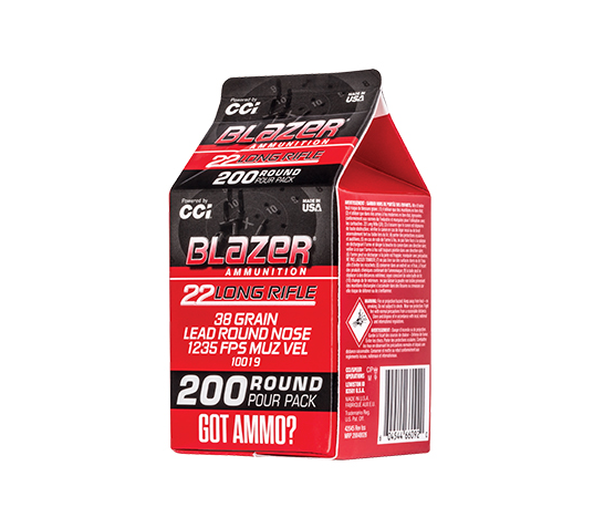 CCI Blazer Rimfire 22 LR, 38gr, Lead Round Nose, 200rd Pack