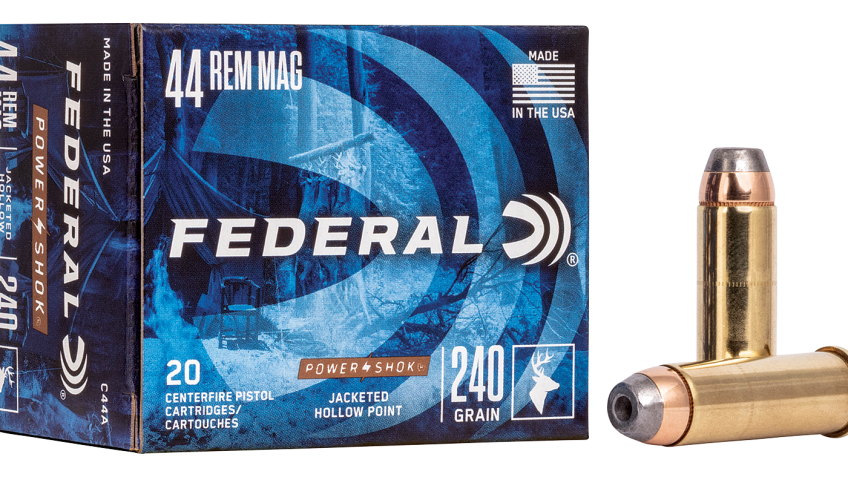 Federal Power-Shok .44 Remington Magnum 240 Grain JHP Handgun Ammo