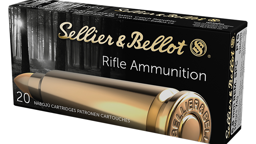 Sellier & Bellot 6.8mm SPC 110 Grain PTS Centerfire Rifle Ammo