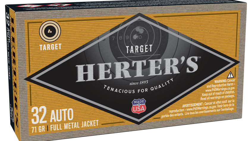 Herter’s Target.32 Auto 71 Grain Handgun Ammo