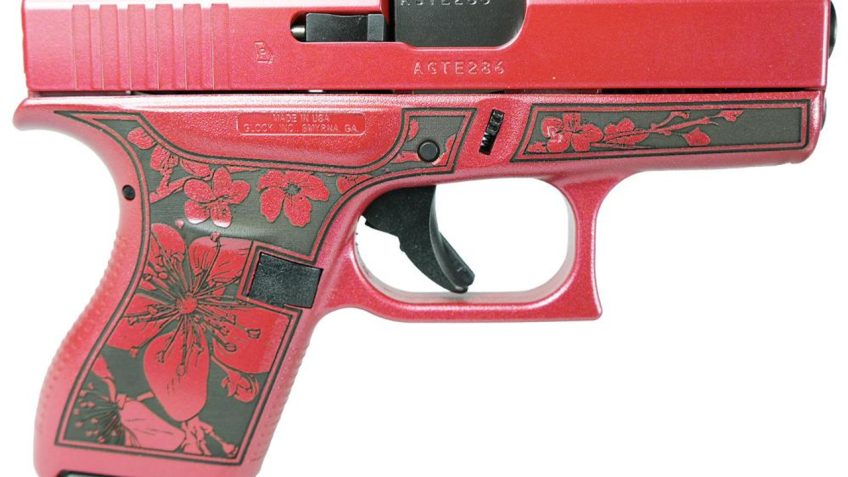 Glock 42 Gen 4 Custom “Cherry Blossom Medusa Pink” .380 ACP 3.2″ Barrel 6-Rounds USA