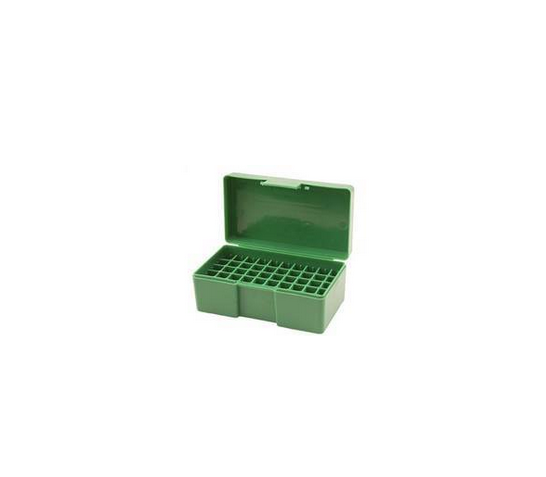 RCBS Medium Pistol Ammo Box, For .38 Special, 357 Mag, Green 86905