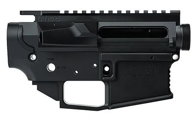 LanTac USA LLC Raven Billet AR-15 Receiver Set, Anodized Finish, Black, Includes Upper and Lower Stripped Receiver