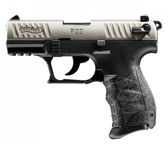 WALTHER P22QD .22LR 3.4in 10rd Nickel Semi-Automatic Pistol (5120325)