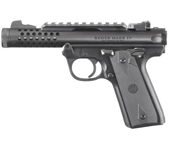RUGER Mark IV 22/45 Lite .22 LR 4.4in 2x10rd Black Rimfire Pistol (43906)