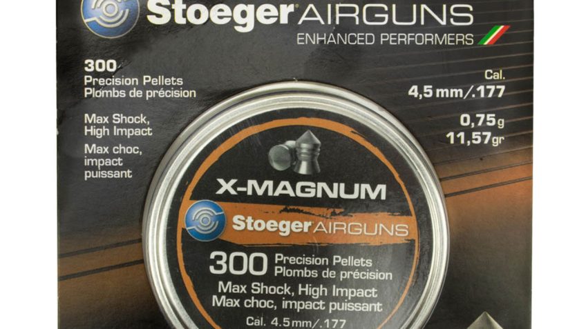 STOEGER X-Magnum .177 Caliber 11.57 Grain 300 pcs Clam Pack Airgun Pellets (30346)
