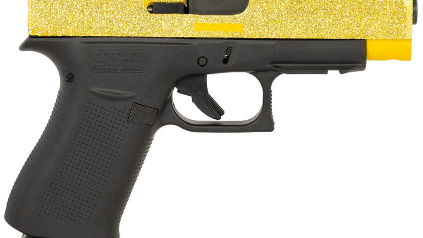 Glock Custom Gold Glitter G48 Compact Slim 9mm Semi Automatic Pistol