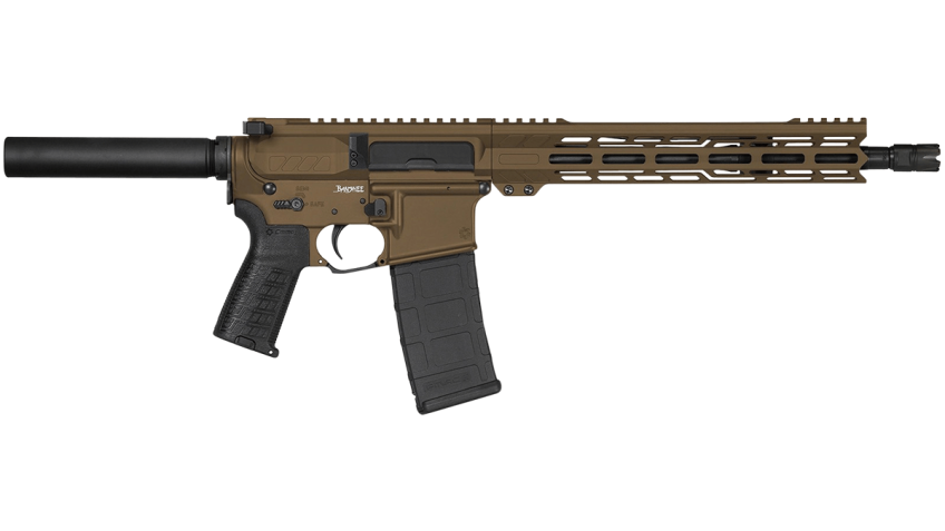 CMMG Banshee Mk4 5.56x45mm NATO 12.5in 30rd Midnight Bronze Pistol (PE-55ADF7A-MB)
