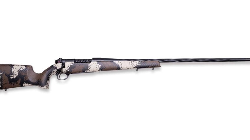 Weatherby Mark V High Country Brown / Tan .338 WBY RPM 18″ Barrel 4-Rounds