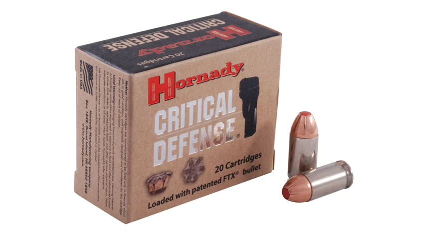 Hornady Critical Defense 45ACP 185 Grain Flex Tip JHP Handgun Ammo – 20 rounds