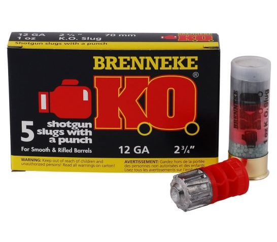 Brenneke – 12 Gauge – Slug – 3.0″ –  oz. – 1650 FPS