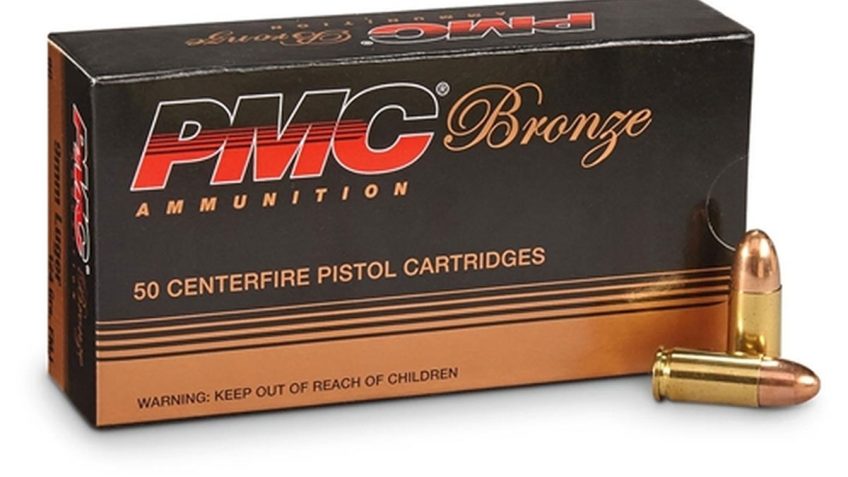 PMC Ammunition 9mm Luger 147 grain Full Metal Jacket Brass Cased Pistol Ammo, 1000 Rounds, 9H