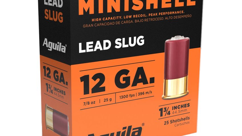 Aguila Ammunition Minishell 12 Gauge 5/8 oz 1 3/4in Shotgun Slugs Ammo, 25 Rounds, 1CHB1386
