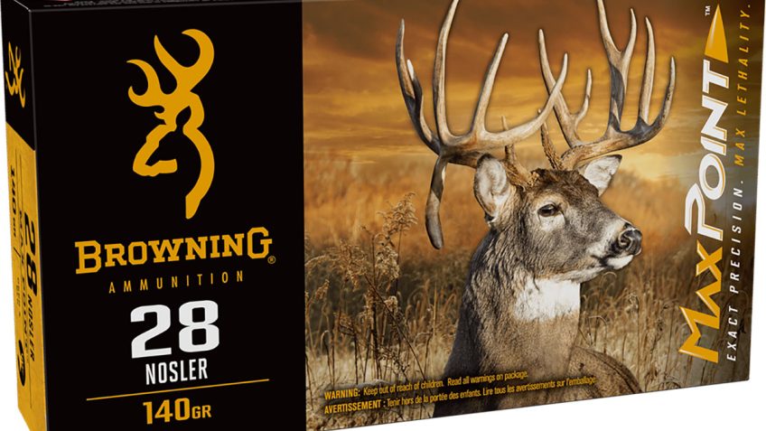 Browning Ammo B192100282 Max Point 28 Nosler 140 Gr 20 Per Box/ 10 Case