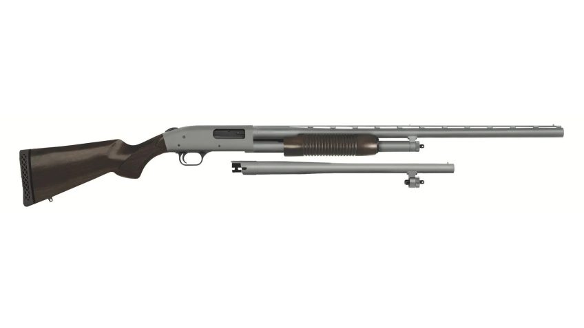 MOSSBERG 500 Retrograde Field/Security Combo 12ga 28in/18.5in 6rd Walnut Stainless Cerakote Pump-Action Shotgun (50432)