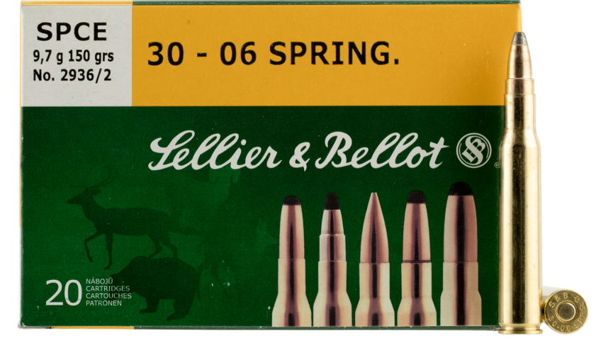 Sellier & Bellot SB3006C Rifle  30-06 Springfield 150 gr Soft Point Cut-Through Edge (SPCE) 20 Bx/ 20 Cs