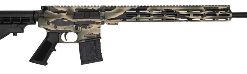 Great Lakes Firearms and Ammunition AR-15 Pursuit Green Camo .450 BM 18″ Barrel 5-Rounds