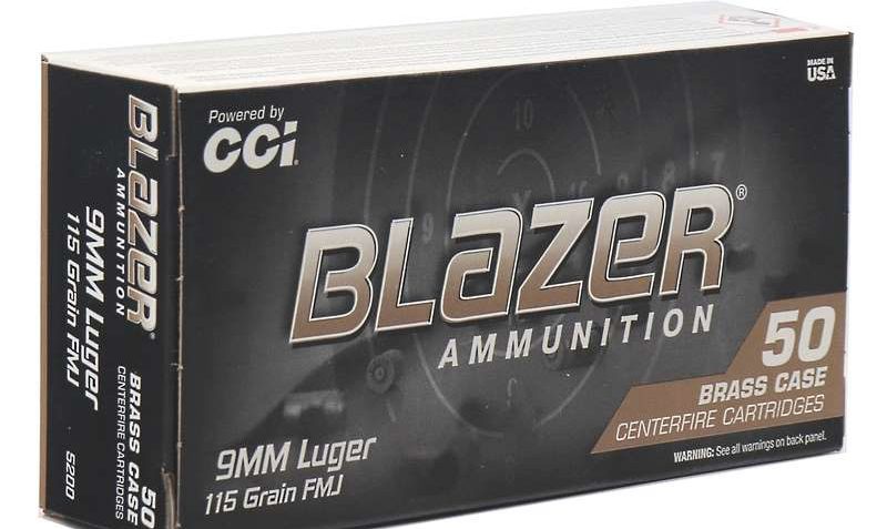Blazer Brass 9mm 115 Gr FMJ Battle Pack – Up To 75 Years Shelf Life! (250 Rounds)